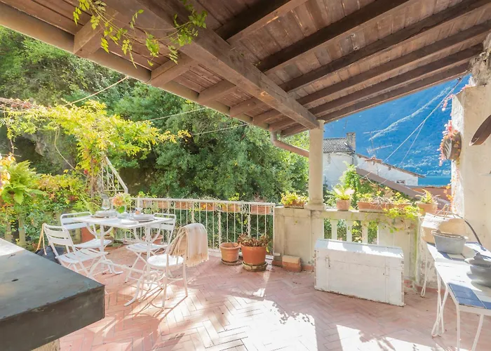 Terrace On Orrido Di Waterfall By Rent Nesso